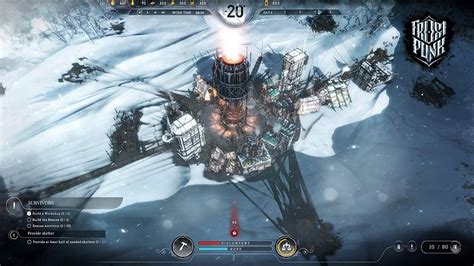 Frostpunk! Yhdistä selviytymisstrategian elementtejä dystopiaan ja kylmään terroriin!